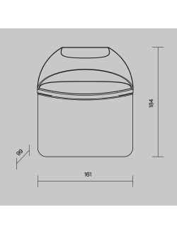 Настенный светильник (бра) Gloss, O447WL-L7GF3K