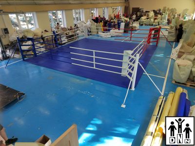 Ринг боксёрский на растяжках 5х5м (боевая зона 4х4м, монтажная площадка 8х8м) DNN