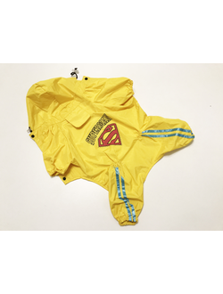 Дождевик для крупных собак Superman желтый
