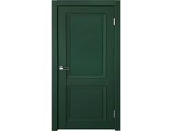 Межкомнатная дверь "Деканто ПДГ 1" вст.чер  barhat green (глухая)