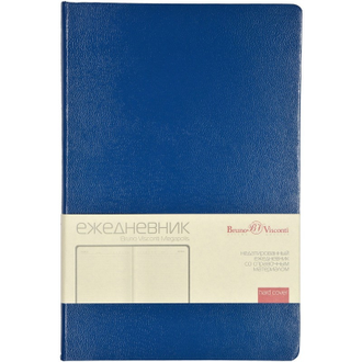 Ежедневник недатированный Br.V.Megapolis, А5, 145х215, 320стр (синий)
