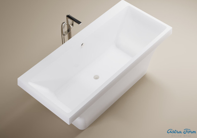 Astra-Form ванна Лотус Solid Surface 185/85 см белая матовая