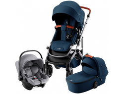 Коляска 3в1 Britax Roemer Smile 5Z Night Blue + BS CORE Frost Grey