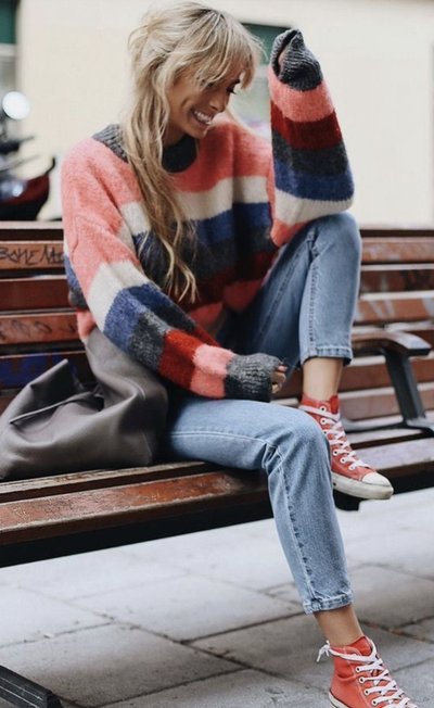 С чем носить кеды Конверс женщинам M9621