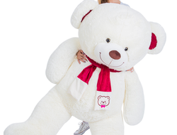 Большой плюшевый медведь 200 см бежевый Кельвин