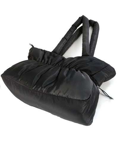 (АРТИКУЛ: 9537/09) СУМКА СРЕДНЕГО РАЗМЕРА, ТЕКСТИЛЬ, ЧЕРНАЯ, РУЧКИ ЧЕРЕЗ ПЛЕЧО