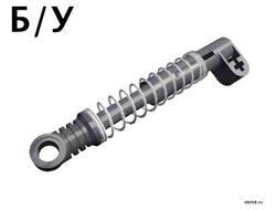 ! Б/У - Technic, Shock Absorber 9.5L Soft Spring, Dark Gray (2909c03) - Б/У