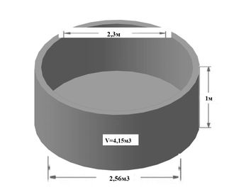 Стакан (кольцо с дном) объем 4,15м3