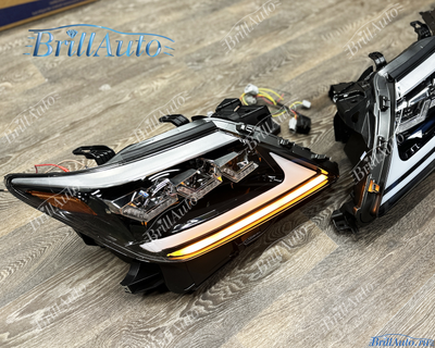 Фары Lexus LX 570 12-15 LED 3 линзы светодиодные