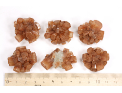 Арагонит оранжевый, сросток кристаллов в ассортименте, Марокко (30-40 мм, 16-20 г) №29392