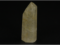 Кварц с рутилом (рутиловый), кристалл полированный "мини", Бразилия (25*9*6 мм, 2,6 г) №29347