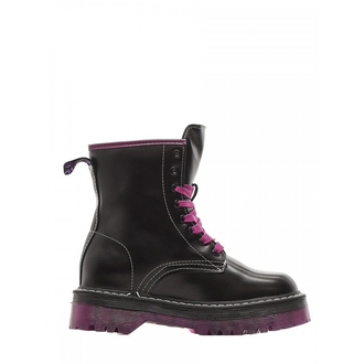 Dr. Martens 1490 Vetemens Black черные высокие с фиолетовым