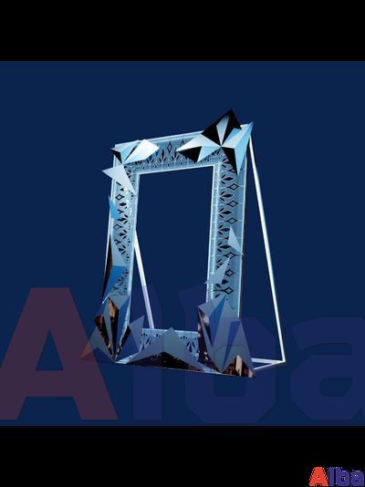 Световая фотозона Селфи-рамка с кристаллами