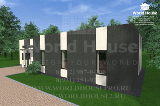 Проект коттеджа из керамического камня №36