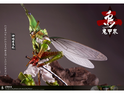 Самурай-кузнечик, зеленый - КОЛЛЕКЦИОННАЯ ФИГУРКА 1/12 Soldier - Gweitong series 2 (CT00A) - CROW TOYS