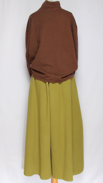 Джемпер вареный хлопок "Девушка"  черный, зеленый, коричневый до р.54