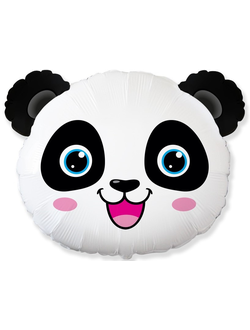 Шар (25''/64 см) Фигура, Голова, Маленькая Панда, 1 шт