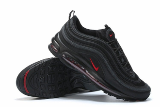 Nike Air Max 97 Чёрные с красным (41-45) Арт. 029MF-A