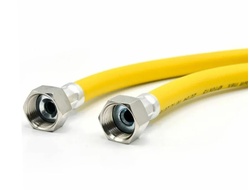 Подводка для газа полимерная 3/4", желтая "ELKA" (Россия), L-2,0 м, г/г