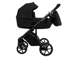 Коляска 2в1 Roan Bass Next 2.0 Caviar Black / Black / руч.Black