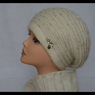 Итальянский вязаный шарф для женщин Vizio 6726 белый