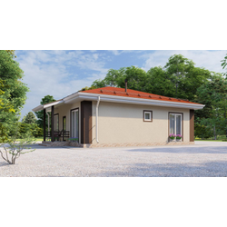 Одноэтажный дом с тремя спальнями 83м² (S61)