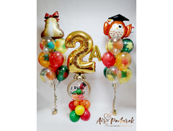 Композиция из шаров "1 сентября" №130