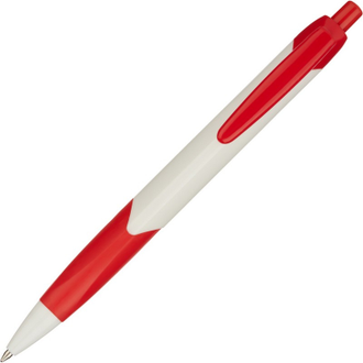 Ручка шариковая Attache Symbol, красно белый корпус, 12 штук в упаковке (синяя)