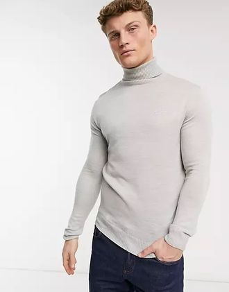 Джемпер / Водолазка Оригинал Lambretta Roll Neck Серый