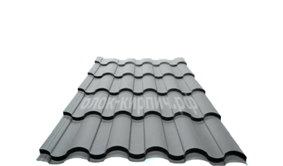 МЕТАЛЛОЧЕРЕПИЦА KREDO SATIN RAL 7004 СИГНАЛЬНЫЙ СЕРЫЙ GRAND LINE