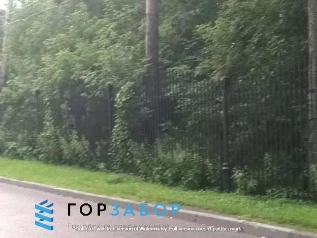 Монтаж забора с элементами ковки под ключ