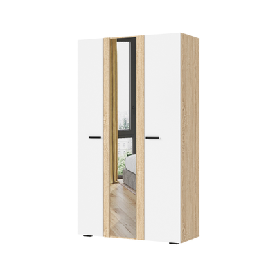 Санса ШК-03 Шкаф 3-х створчатый Сонома/Белый