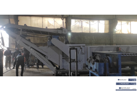 Электрический щепорез 90 квт. Мощность по готовой продукции - 20 тн\час.