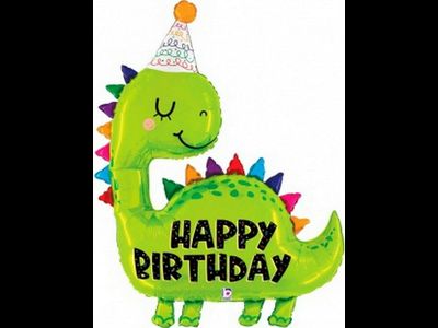 Шар /97 см Фигура, Динозаврик в колпачке