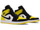 Nike Air Jordan Retro 1 Mid Yellow (Желтые с черным)