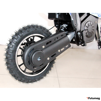 Электромотоцикл GreenCamel Питбайк DB300, 36V 800W R10 быстросъемная батарея синий