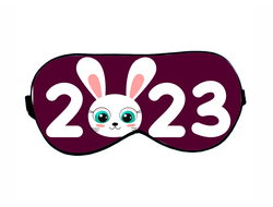 Маска для сна год Кролика №12