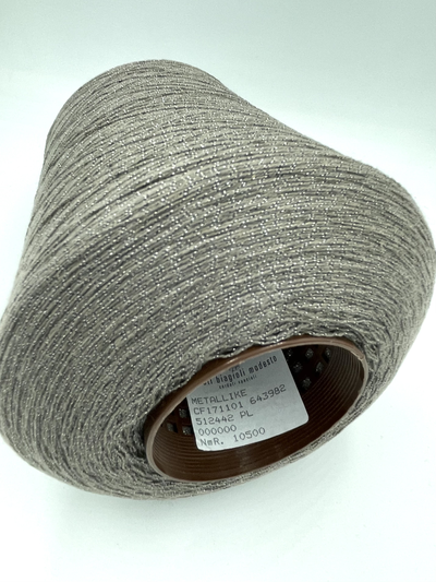 Filati Biagioli Modesto art. METALLIKE (филати биаджиоли модесто арт. металлике), состав: 76% WS кашемир, 17% VI вискоза, 7% PL люрекс, Nm. 1050 м в 100 гр.