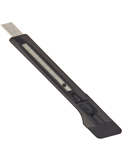 Нож канцелярский 9 мм EDDING (E-M 9) , с фиксатором, пластик, цв.черный