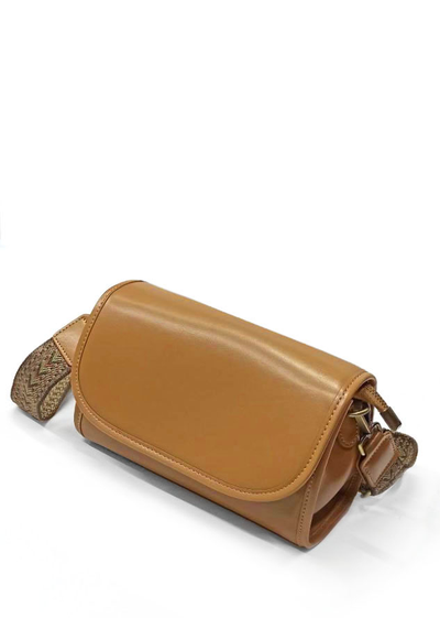 (АРТИКУЛ: 10025/52) СУМКА ЖЕНСКАЯ, НЕБОЛЬШАЯ, НАТУРАЛЬНАЯ ГЛАДКАЯ КОЖА, РЫЖАЯ, С ДВУМЯ ПЛЕЧЕВЫМИ РЕМНЯМИ