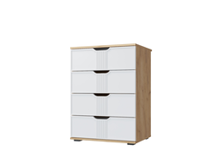 Спальня ЭМИЛИЯ - Комод ЭЛ-19 Дуб Крафт золотой/Меренга