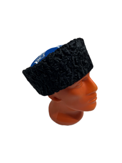 Кубанка из Черного каракуля 10см - Васильковый крест