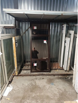 ОКНО НОВОЕ ШИРИНА 770 ВЫСОТА 1940 ПРОФИЛЬ 70, 40 СП  С ЭНЕРГОСБЕРЕГАЮЩИМ СТЕКЛОМ И ТОНИРОВКОЙ БРОНЗА (ГЛУХИЕ)