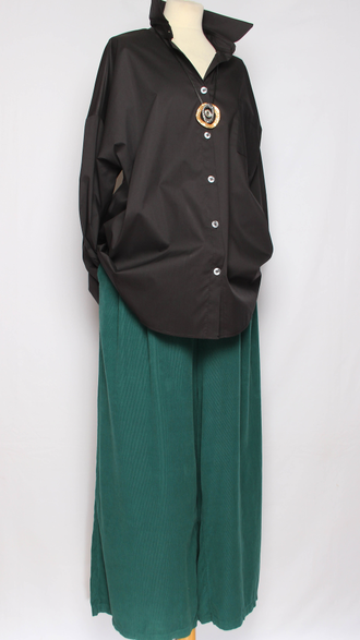 РУБАШКА "КЛАССИКА Карман" черная р.50-60