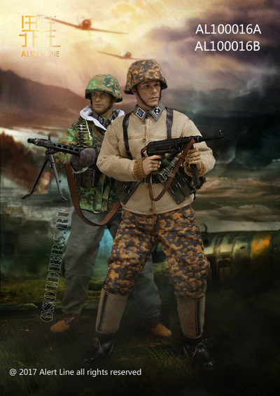 Купить онлайн коллекционную фигурку немецкого пулеметчика (Machine Gunner Equipment) от ALer Line