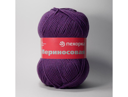 Пряжа Мериносовая (Пехорка) Состав: 50% мериносовая шерсть, 50% акрил. Вес мотка 100 г, Длина нити 200 м. цвет  Ежевика