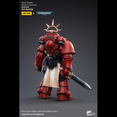 Ленатус, ветеран Кровавых Ангелов (Warhammer 40k) - КОЛЛЕКЦИОННАЯ ФИГУРКА 1/18 Blood Angels Veteran Laenatus (JT3402) - JOYTOY