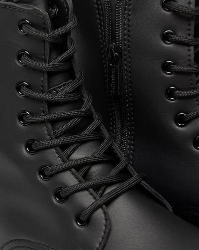 Dr Martens Vegan Jadon Ii Mono Platforms Black Felix Rub Off
