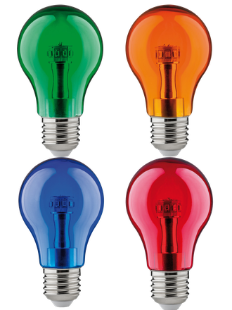 Комплект цветных светодиодных ламп Ecola LED color 8w A55 220v E27 Blue/Red/Green/Orange