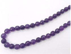 Агат тонированный граненый на нити  10мм фиолетовый